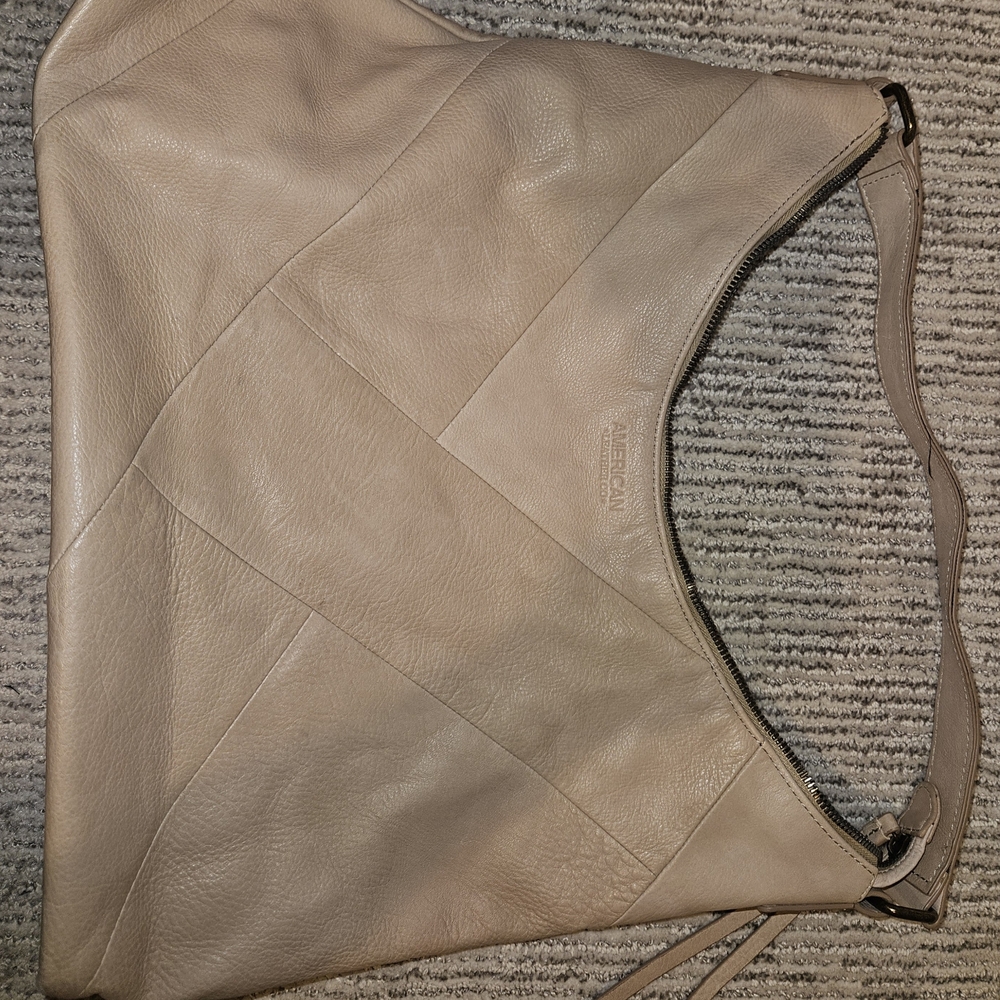American Leather Co. Modern Tan Leather Hobo Bag